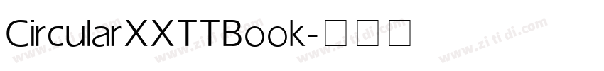 CircularXXTT Book字体转换